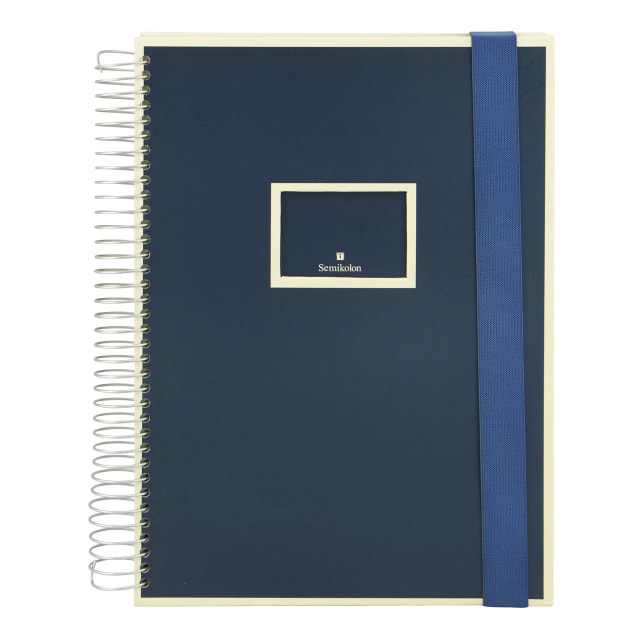 SEMIKOLON Mucho Spiral Notebook A4 Marine