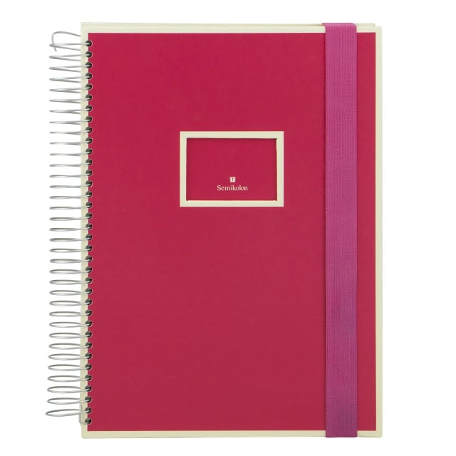 SEMIKOLON Mucho Spiral Notebook A4 Pink