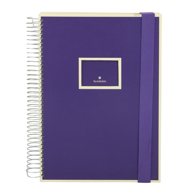 SEMIKOLON Mucho Spiral Notebook A4 Plum