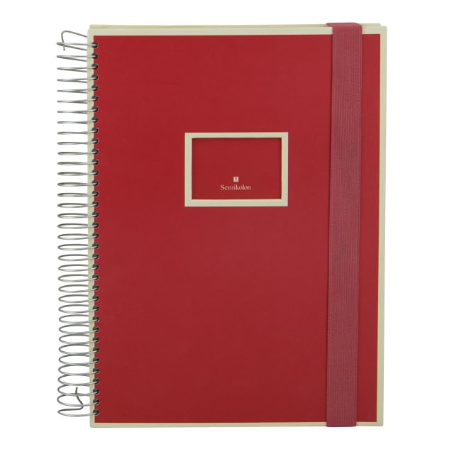 SEMIKOLON Mucho Spiral Notebook A4 Red