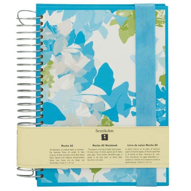 SEMIKOLON Mucho Spiral Notebook A5 Ginko