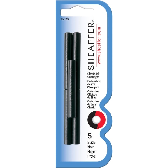 Sheaffer® Skrip® Fountain Pen Classic Ink Cartridge - Black (5 per card )