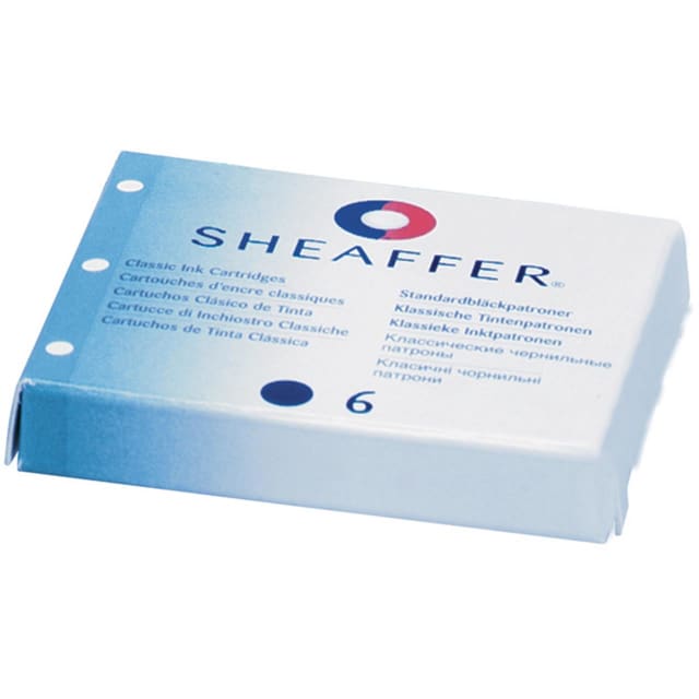 SHEAFFER Skrip FP Ink Cartridge Black 6pk Box