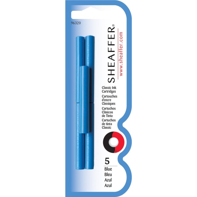 Sheaffer® Skrip® Fountain Pen Classic Ink Cartridge - Blue (5 per card)