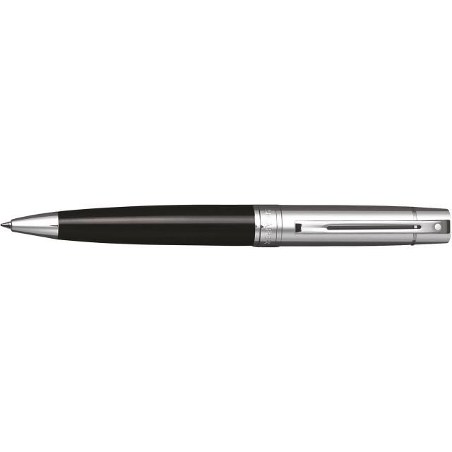 Sheaffer® 300 9314 Glossy Black Ballpoint pen with Chrome Cap and Chrome trim