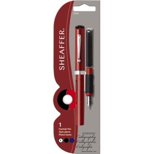 SHEAFFER Calligraphy Red Gloss Fine Pen
