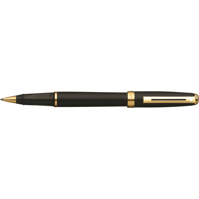 SHEAFFER Prelude Black Matte/22CT Gold Plate Rollerball Pen
