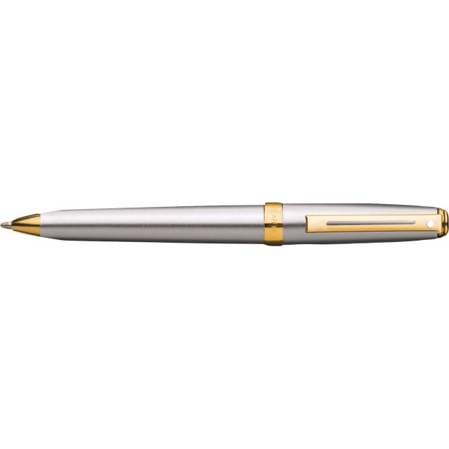 SHEAFFER Prelude Brushed Chrome Plate/22CT Gold Plate Ballpoint Pen