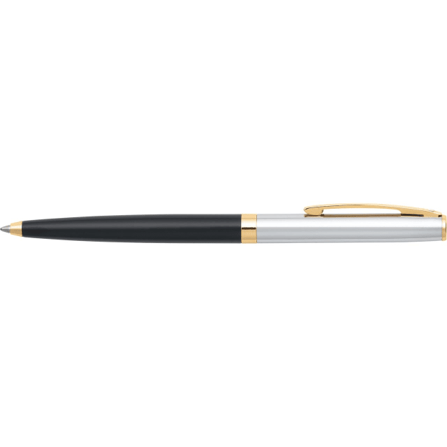 Sheaffer® SAGARIS 9475 Gloss Black Barrel and Chrome Cap Ballpoint Pen With Gold Tone trim