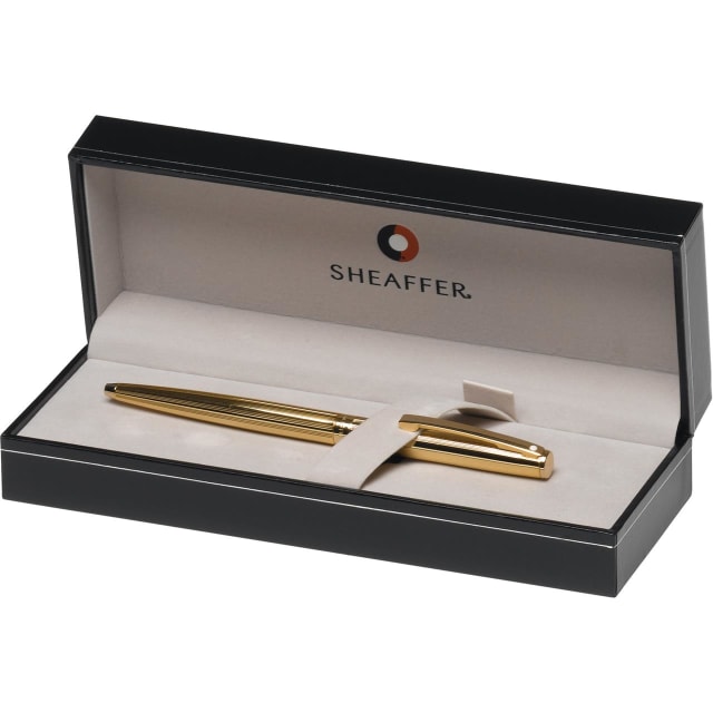 SHEAFFER Sagaris Fluted Gold/ Gold Tone Trim Ballpoint Pen