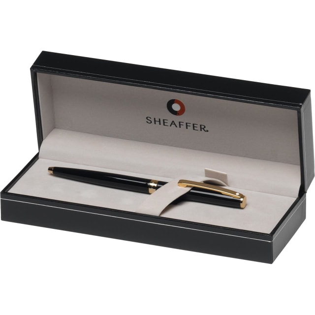 Sheaffer® SAGARIS 9471 Gloss Black Ballpoint Pen With Gold Tone trim