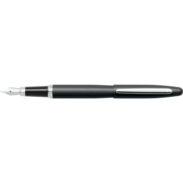 Sheaffer® VFM 9405 Matte Black Fountain Pen With Chrome TRIM - Medium