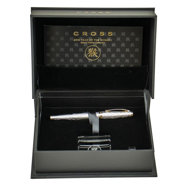 CROSS Select item 780 Year ot Monkey Sauvage Platinum/23ct Rollerball Pen