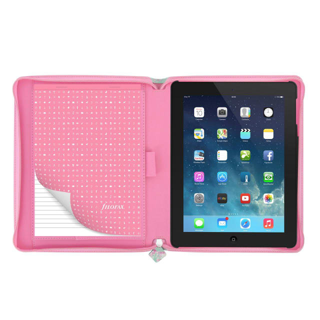 FILOFAX BUTTERFLY Lge ZIP IPAD 2,3,4 TBLT CASE