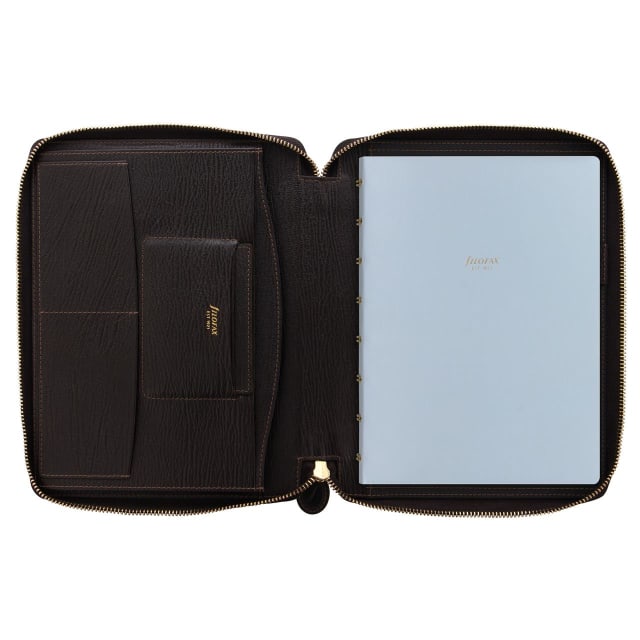 FILOFAX Chester A5 Zip Folio Brown