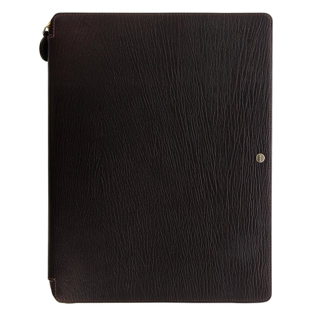 FILOFAX Chester A4 Zip Folio Brown