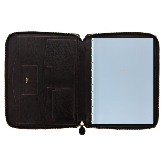 FILOFAX Chester A4 Zip Folio Brown