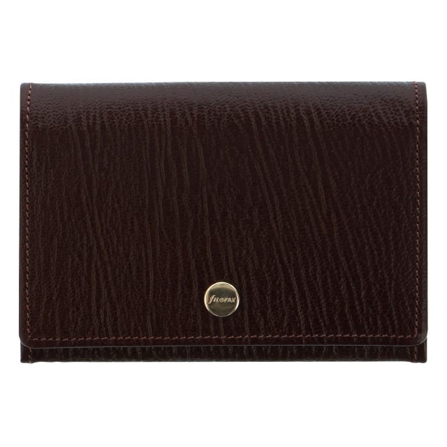 FILOFAX Chester Bus Crd Hldr SLG Brown