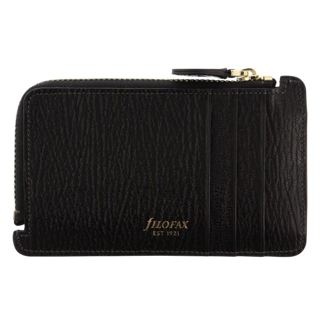 FILOFAX Chester Zip Crd Hldr SLG Blk