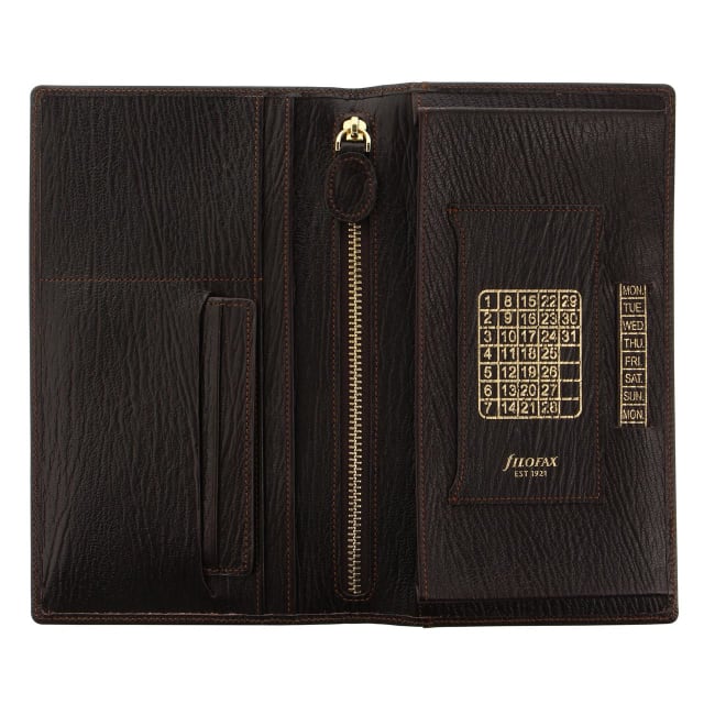 FILOFAX Chester Travel Wllt SLG Brown