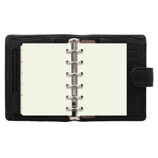 FILOFAX Classic Stitch Soft Pkt Organiser Blk