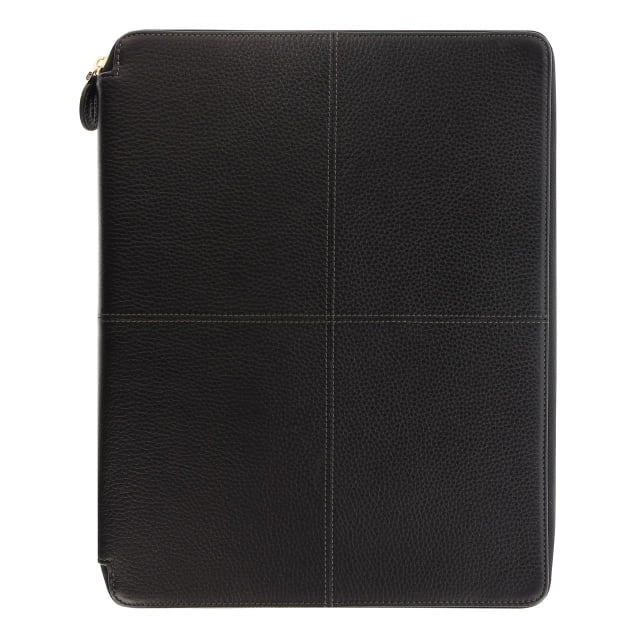 FILOFAX Classic Stitch Soft A4 Zip Folio Blk