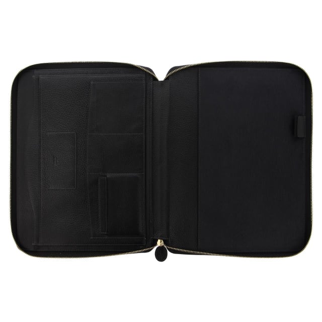 FILOFAX Classic Stitch Soft A4 Zip Folio Blk