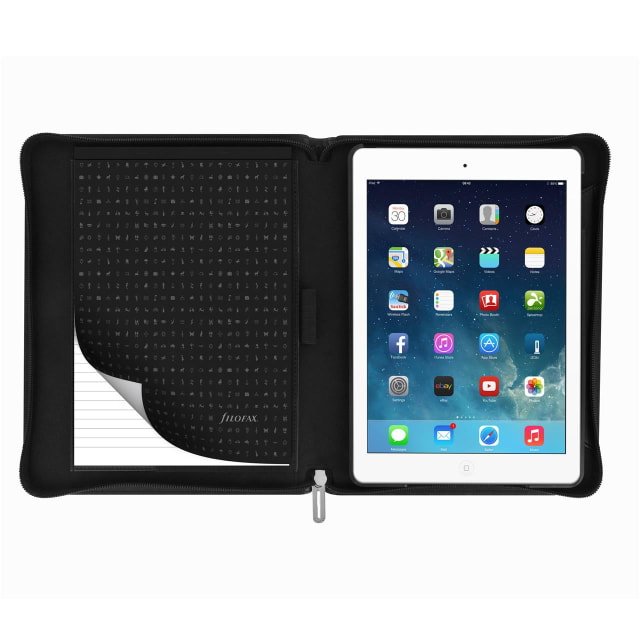 FILOFAX METROPOL LARGE ZIP IPAD AIR 2 BLACK