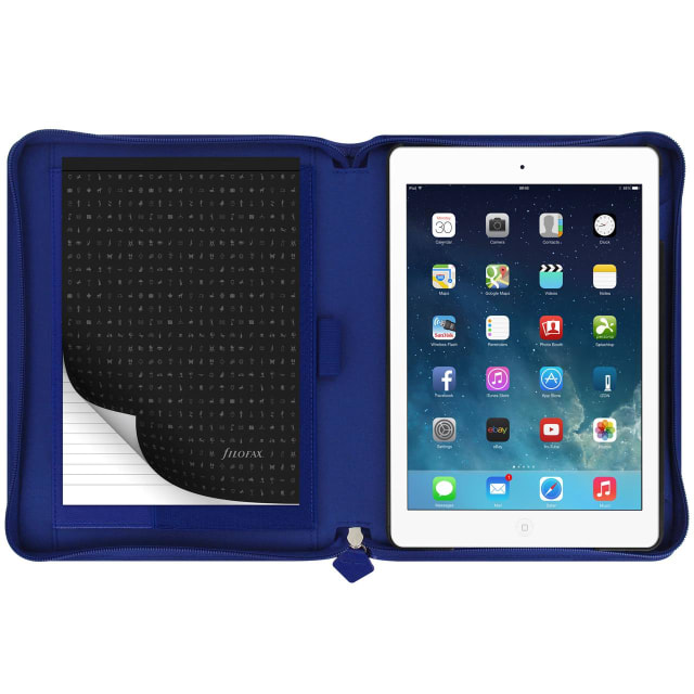 FILOFAX PENNYBRIDGE Lge ZIP IPAD AIR2 COBALT BLU