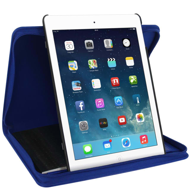 FILOFAX PENNYBRIDGE Lge ZIP IPAD AIR2 COBALT BLU