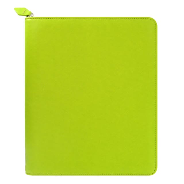 FILOFAX SAFFIANO Lge ZIP IPAD2,3,4 CASE PEAR