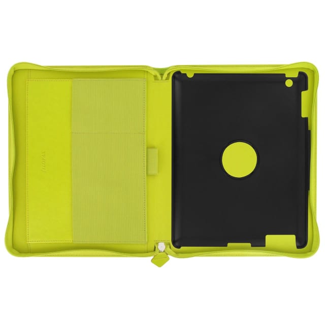 FILOFAX SAFFIANO Lge ZIP IPAD2,3,4 CASE PEAR