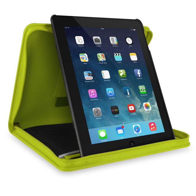 FILOFAX SAFFIANO Lge ZIP IPAD2,3,4 CASE PEAR