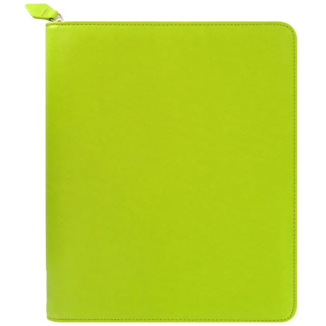 FILOFAX SAFFIANO Lg ZIP GALAXY3-10.1in CASE PEAR
