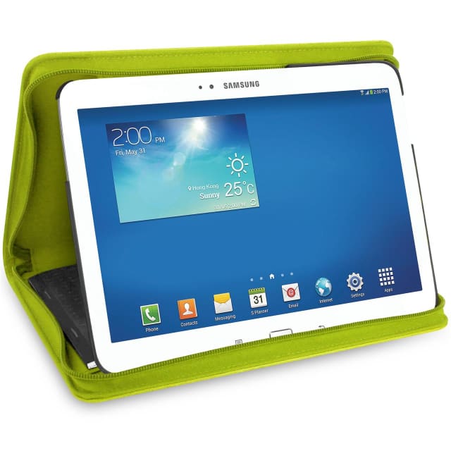 FILOFAX SAFFIANO Lg ZIP GALAXY3-10.1in CASE PEAR