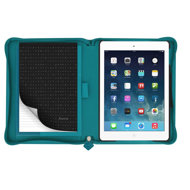 FILOFAX SAFFIANO TABLET CASE IPAD AIR AQUAMARINE