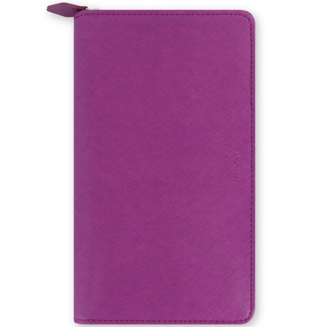 FILOFAX PER COM SAFFIANO ZIP ORGANISER RASPBERRY