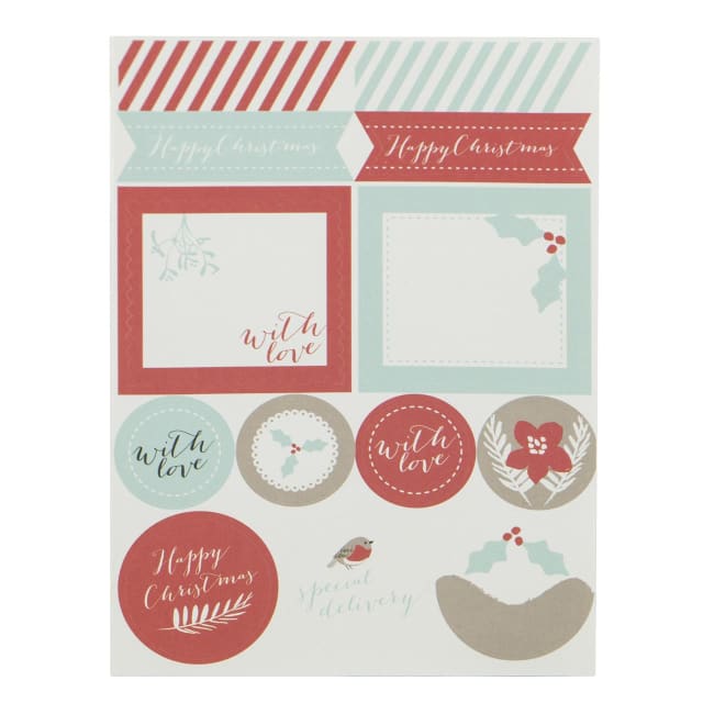 KTWO Busy B Christmas Sticky Labels