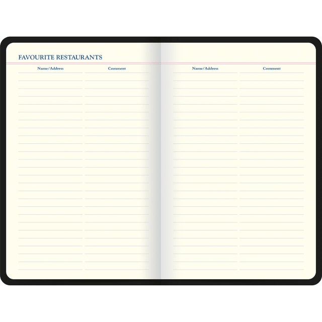 LETTS Icon Book Travel Journal Blk