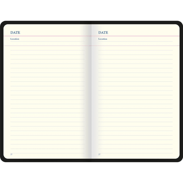 LETTS Icon Book Travel Journal Blk