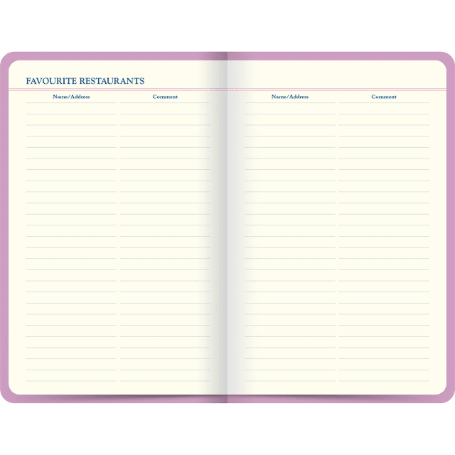 LETTS Icon Book Travel Journal Pink