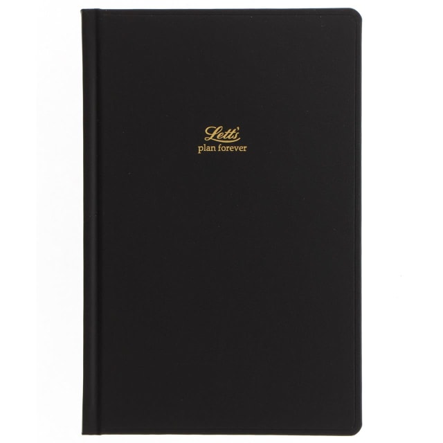 LETTS Icon Book Perpetual Diary Blk