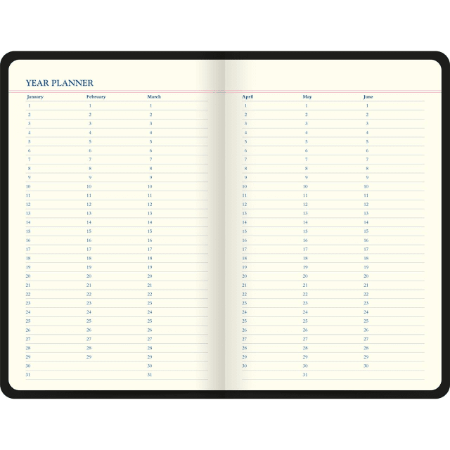 LETTS Icon Book Perpetual Diary Blk