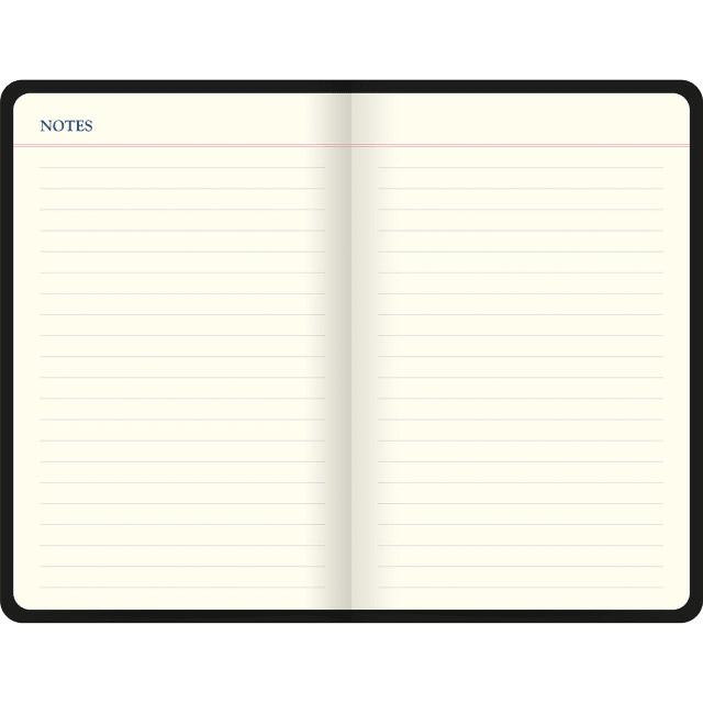 LETTS Icon Book Perpetual Diary Blk