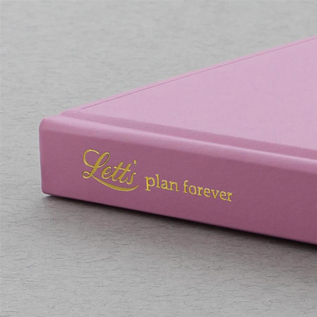 LETTS Icon Book Perpetual Diary Pink