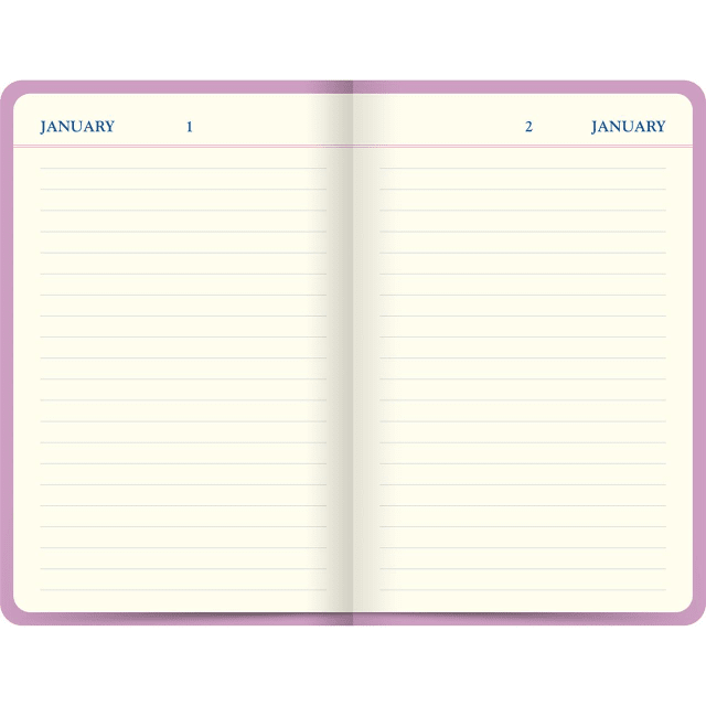 LETTS Icon Book Perpetual Diary Pink