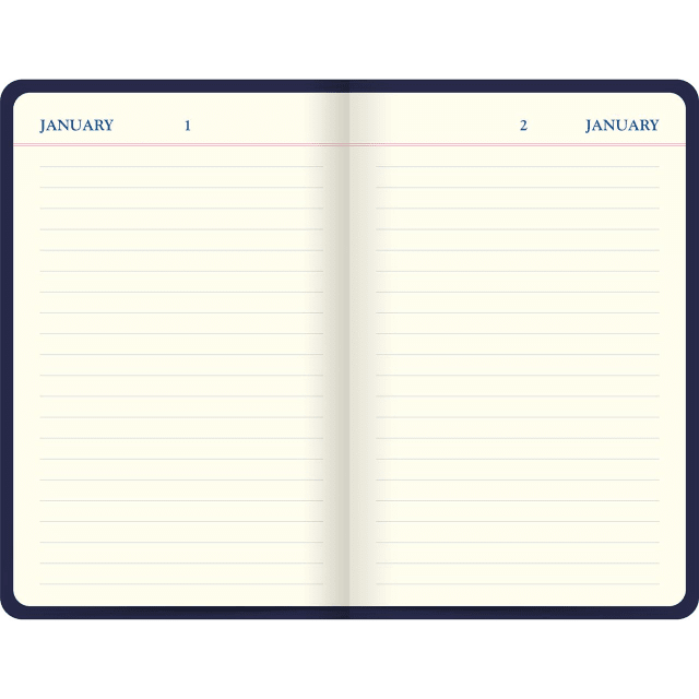 LETTS Icon Book Perpetual Diary Navy
