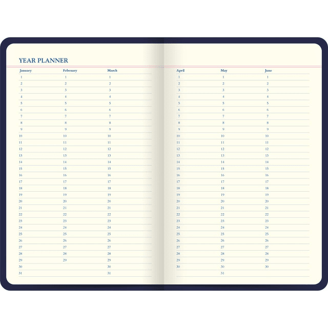 LETTS Icon Book Perpetual Diary Navy