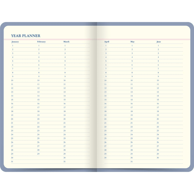 LETTS Icon Book Perpetual Diary Blue