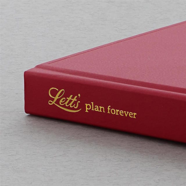LETTS Icon Book Perpetual Diary Red